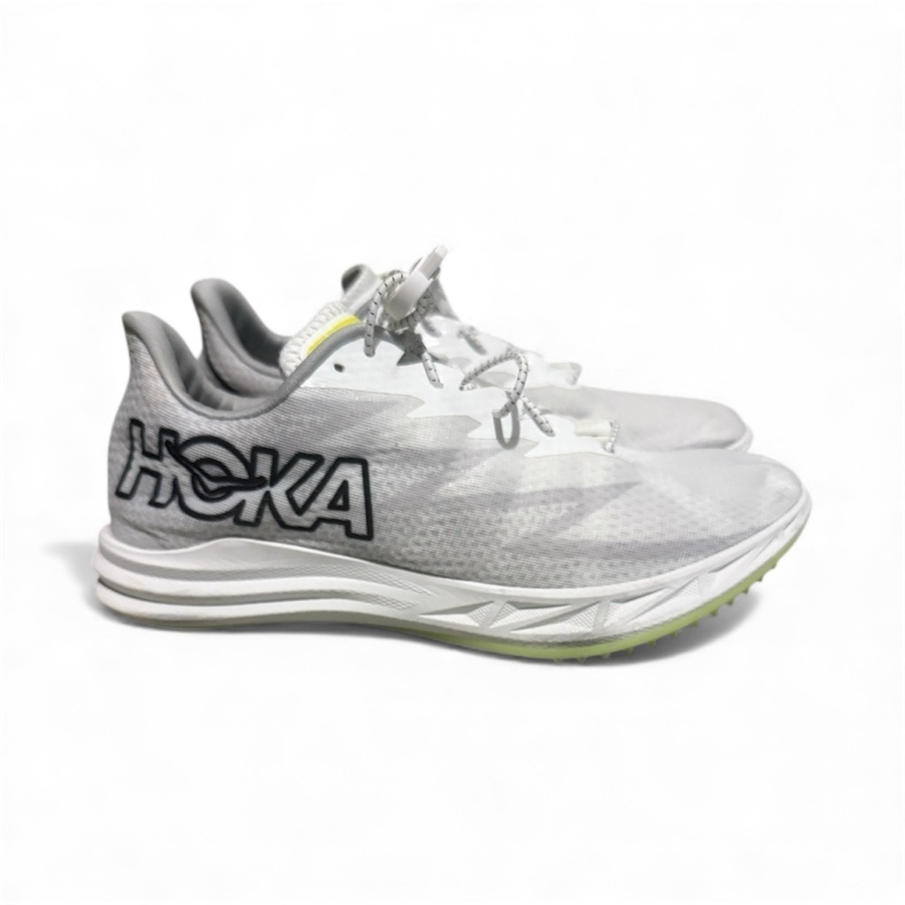 Hoka White and Gray Athletic Shoes